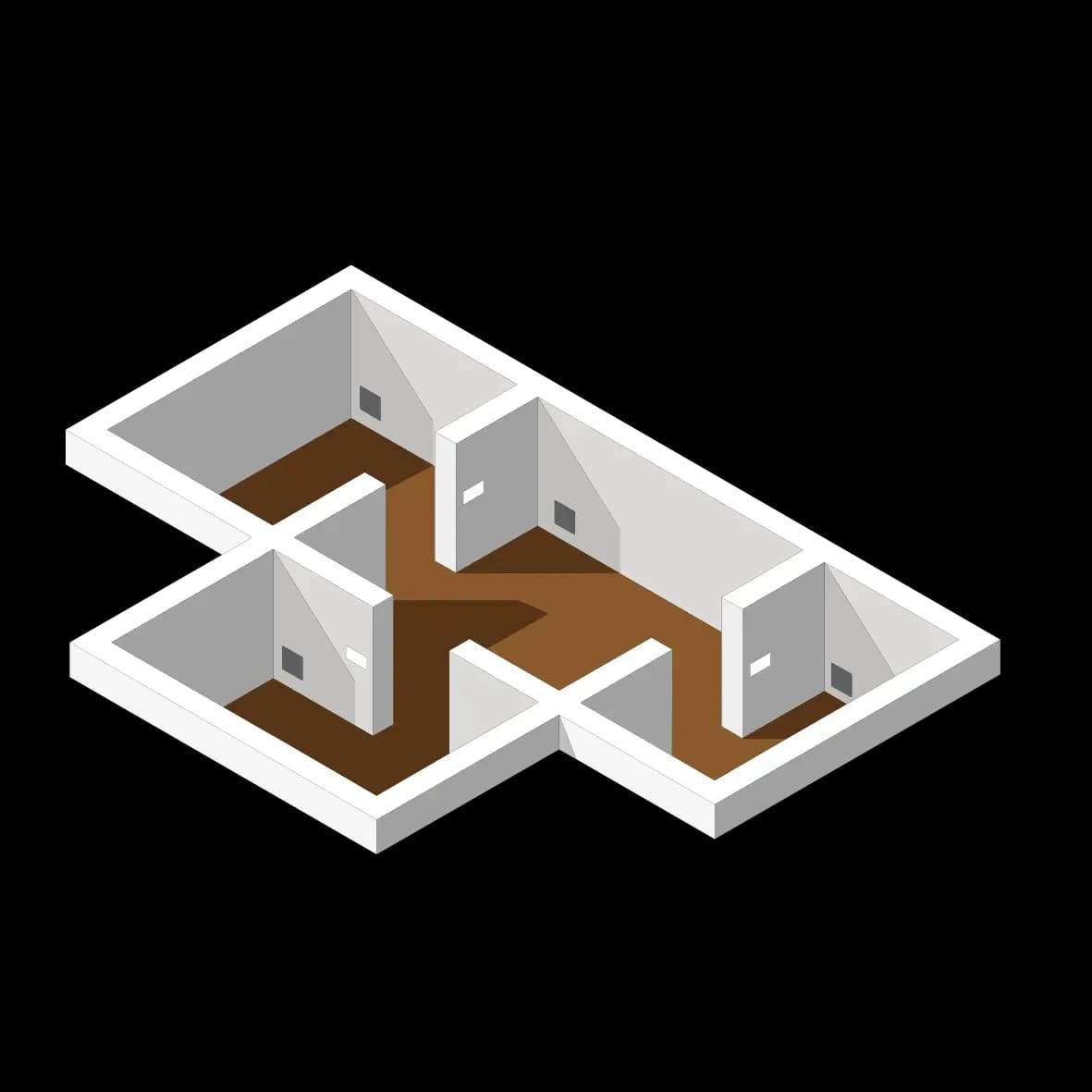 Floor slab, basement ceiling