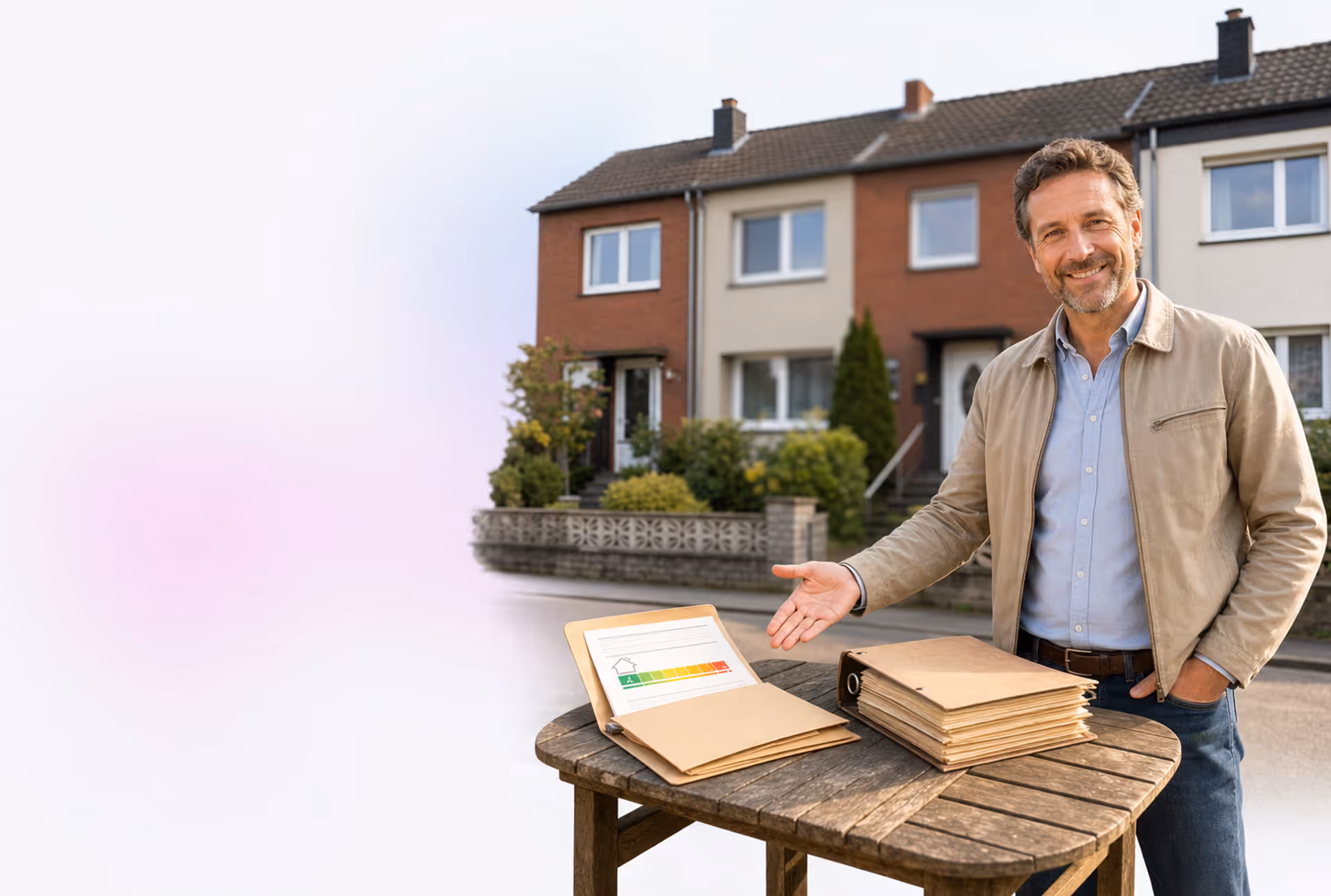 Reihenhaus-Altbau mit Energieausweis-Dokument — Wahlfreiheit zwischen Verbrauchs- und Bedarfsausweis nach GModG-Entwurf (WSchV-1977-Hürde entfällt)