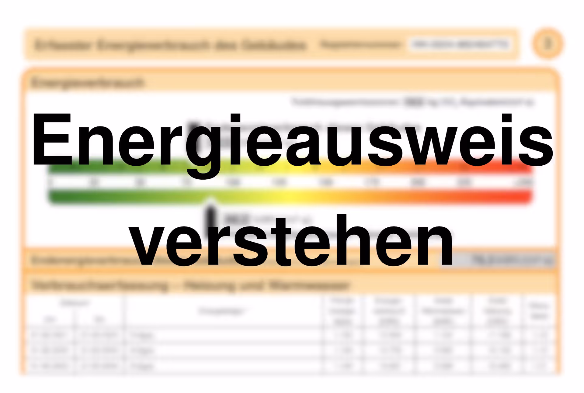 Bild: Energieausweis verstehen