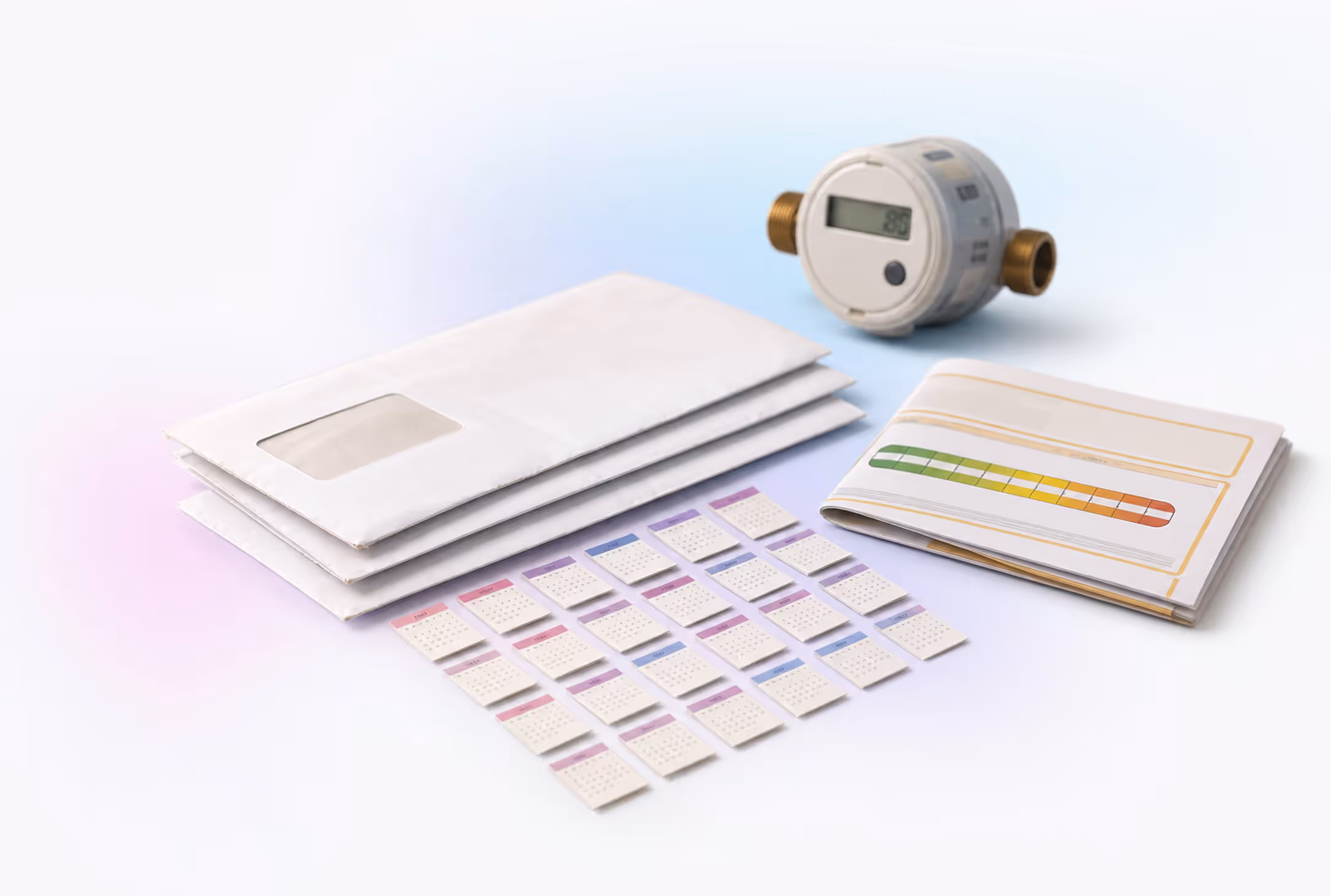 Heat cost allocators and annual statements with a monthly consumption chart – symbolising the shift to monthly consumption data in the GModG draft