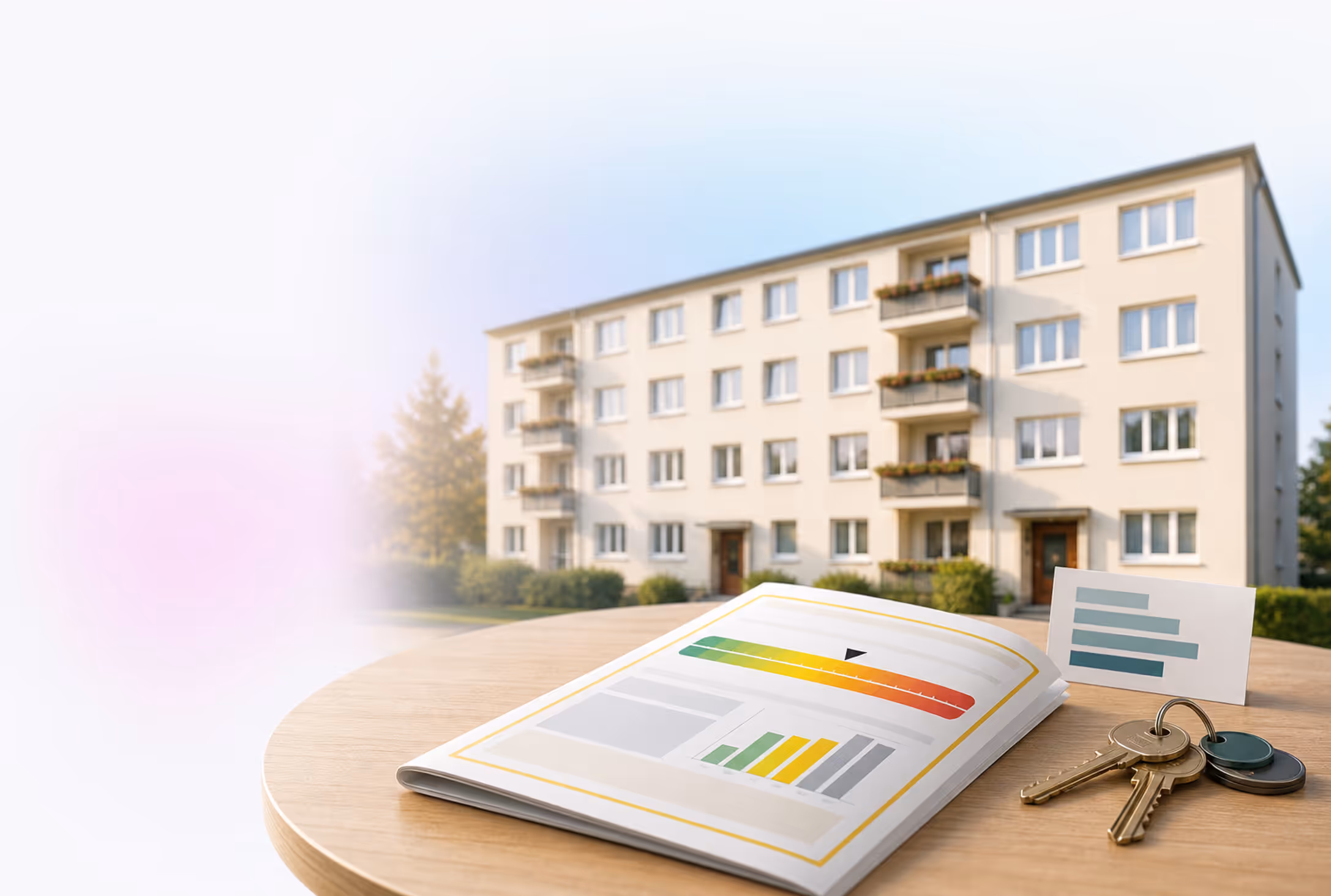 Mehrfamilienhaus mit Energieausweis-Dokument — ein Ausweis fürs ganze Gebäude, Ausweistyp und Kosten nach Wohneinheiten