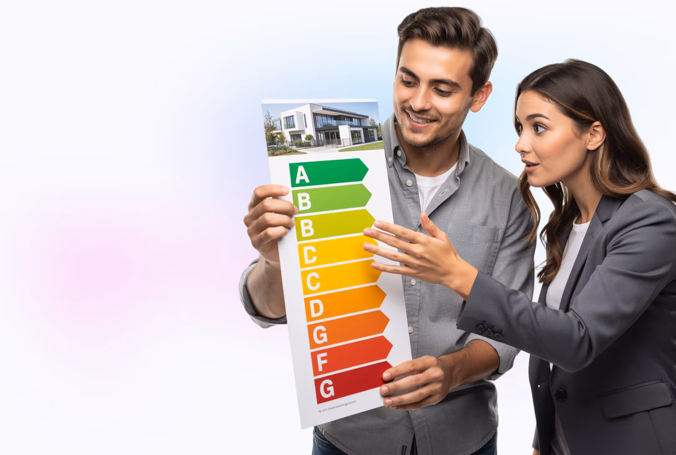 Energy certificate with new A to G scale and band gauge – comparability has limits.