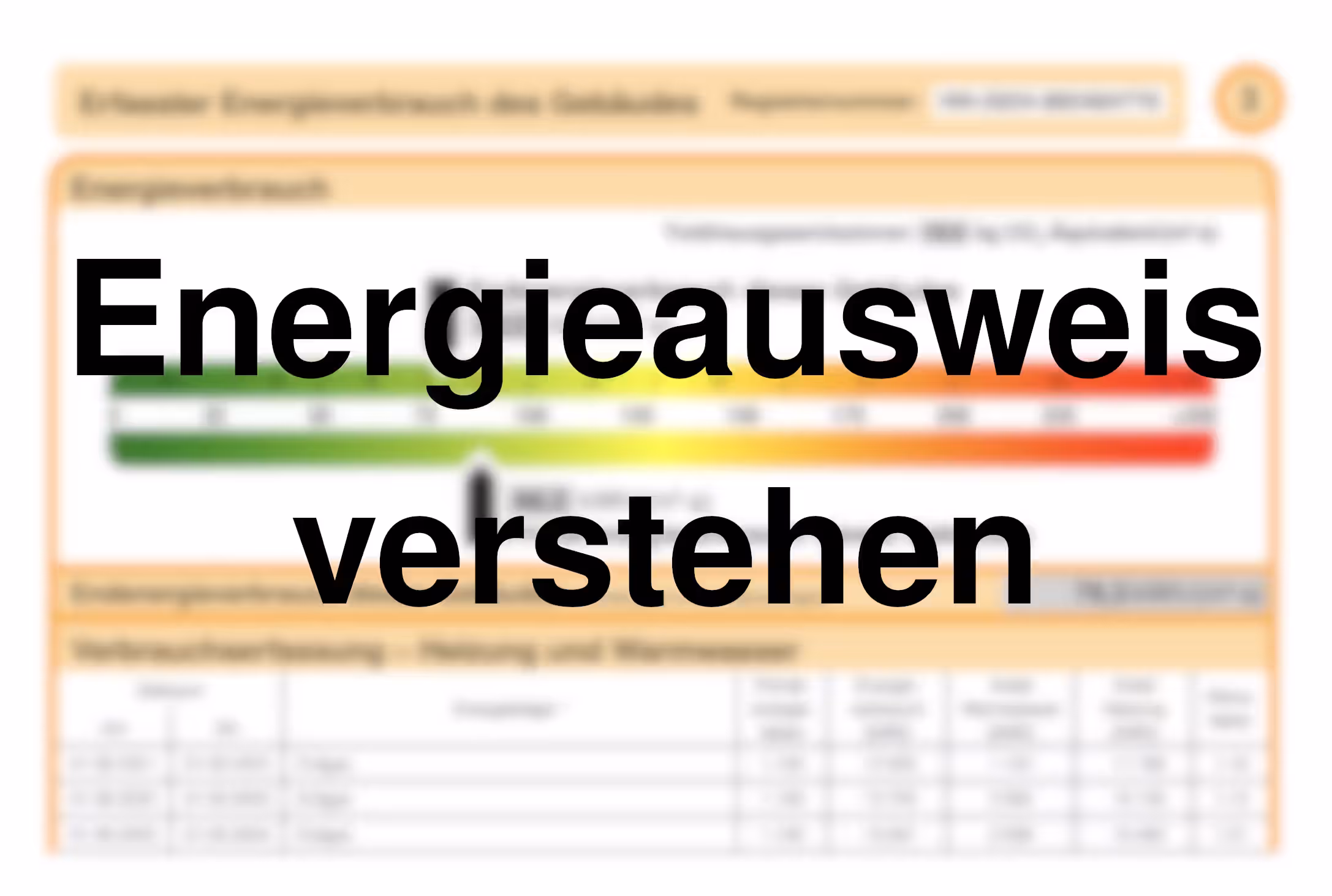 Understanding the energy certificate